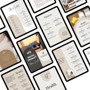 Digital Product Ideas eBook – Canva Editable Template, Online Business Guide, Passive Income, Resell Rights, and Make Money Online