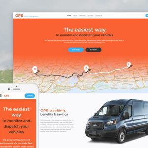 GPS Vehicle Tracking System – Modern Tracking Dashboard Website Template