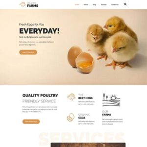 Cheeky – Modern Elementor Template Kit for Poultry Farms