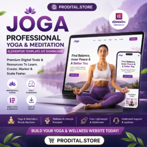 Joga – Professional Yoga & Meditation Elementor Template Kit Download