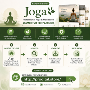 Joga – Professional Yoga & Meditation Elementor Template Kit Download