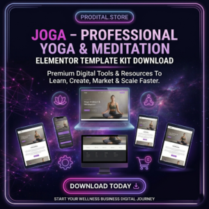 Joga – Professional Yoga & Meditation Elementor Template Kit Download