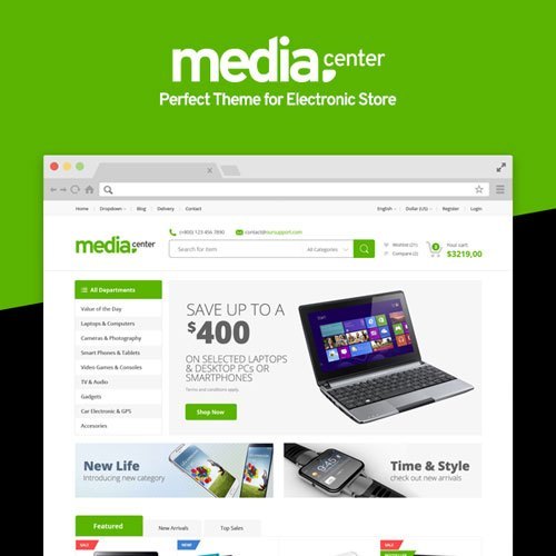 MediaCenter – Electronics Store WooCommerce Theme Download - Image 2