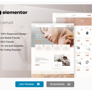 Seruni – Jewelry Store WooCommerce Elementor Pro Template Kit Download