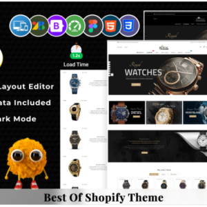 Royal Mega Watch & Jewelry – Multipurpose Shopify Store Download