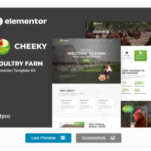 Cheeky – Modern Elementor Template Kit for Poultry Farms