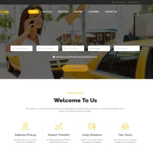 Grab Taxi – Online Cab Service WordPress Theme Download
