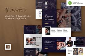 JWatch – Elementor Template Kit for Watch Store & Repair Services