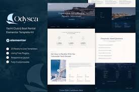 Seagale – Modern Elementor Template Kit for Yacht & Boat Rental Services
