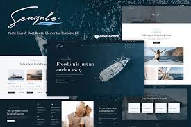 Seagale – Modern Elementor Template Kit for Yacht & Boat Rental Services