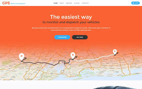 GPS Vehicle Tracking System – Modern Tracking Dashboard Website Template