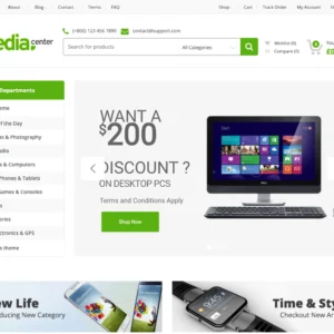 MediaCenter – Electronics Store WooCommerce Theme Download