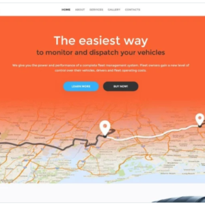 GPS Vehicle Tracking System – Modern Tracking Dashboard Website Template