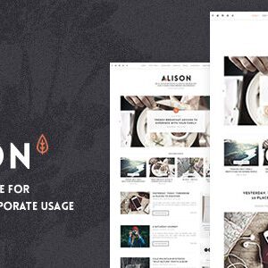 Anne Alison – Soft Personal Blog Theme Download